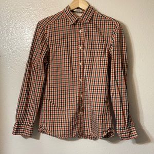 H&M l.o.g.g. Long sleeve checker regular S red blu